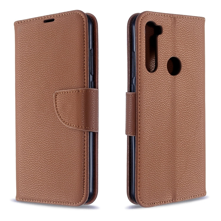 For Xiaomi Redmi Note 8T Litchi Texture Pure Color Horizontal Flip PU Leather Case with Holder & Card Slots & Wallet & Lanyard