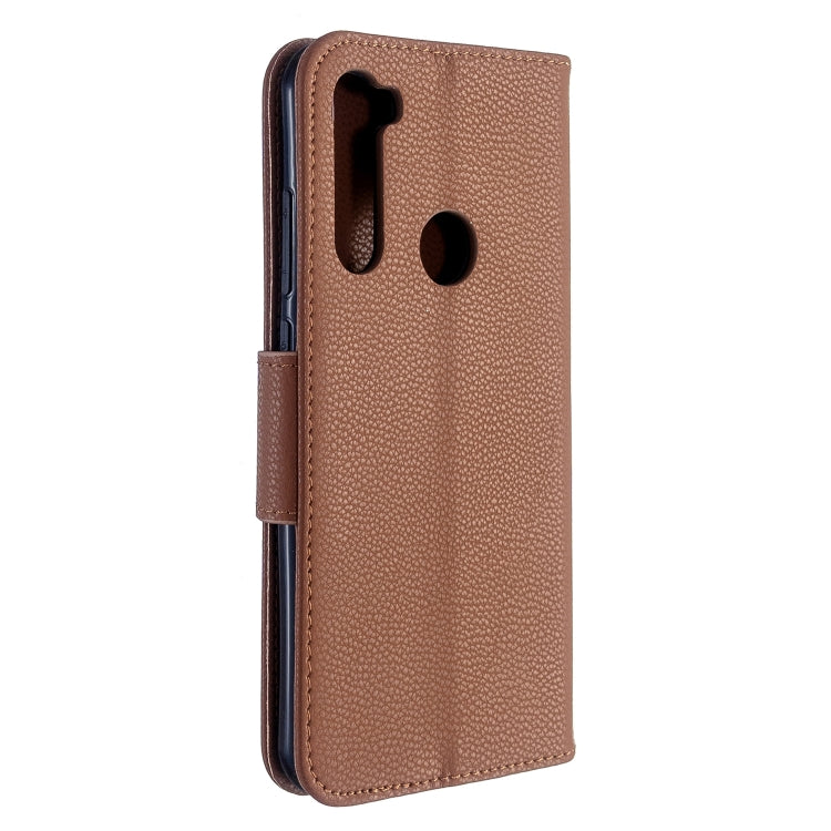 For Xiaomi Redmi Note 8T Litchi Texture Pure Color Horizontal Flip PU Leather Case with Holder & Card Slots & Wallet & Lanyard