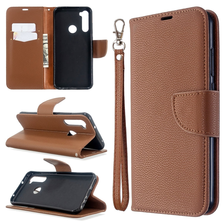 For Xiaomi Redmi Note 8T Litchi Texture Pure Color Horizontal Flip PU Leather Case with Holder & Card Slots & Wallet & Lanyard