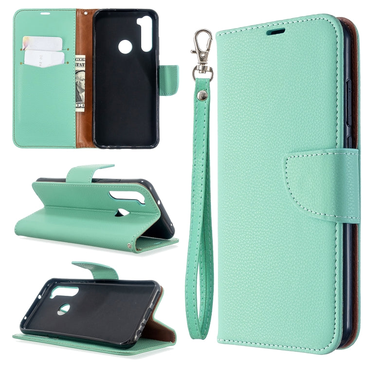 For Xiaomi Redmi Note 8T Litchi Texture Pure Color Horizontal Flip PU Leather Case with Holder & Card Slots & Wallet & Lanyard