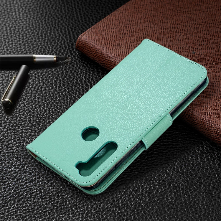 For Xiaomi Redmi Note 8T Litchi Texture Pure Color Horizontal Flip PU Leather Case with Holder & Card Slots & Wallet & Lanyard