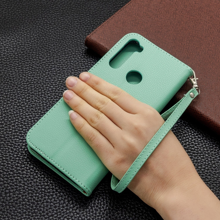 For Xiaomi Redmi Note 8T Litchi Texture Pure Color Horizontal Flip PU Leather Case with Holder & Card Slots & Wallet & Lanyard
