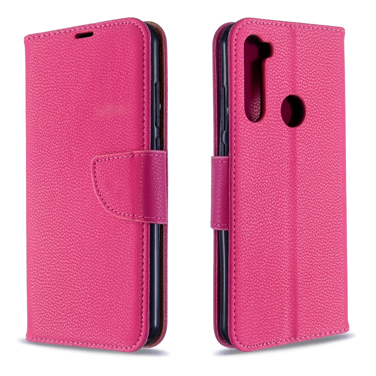 For Xiaomi Redmi Note 8T Litchi Texture Pure Color Horizontal Flip PU Leather Case with Holder & Card Slots & Wallet & Lanyard