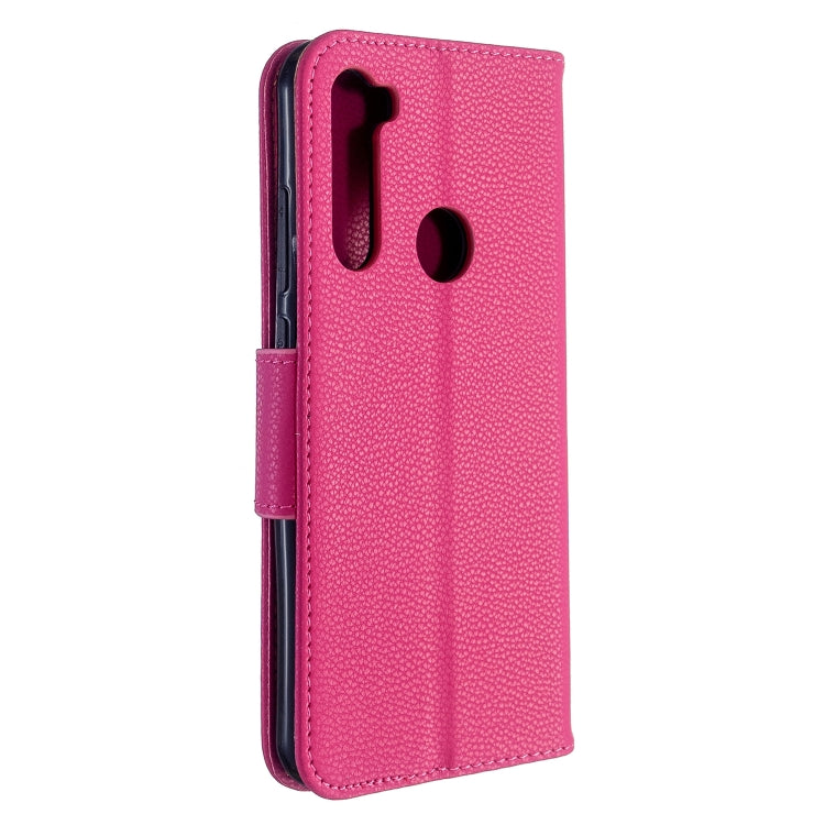 For Xiaomi Redmi Note 8T Litchi Texture Pure Color Horizontal Flip PU Leather Case with Holder & Card Slots & Wallet & Lanyard