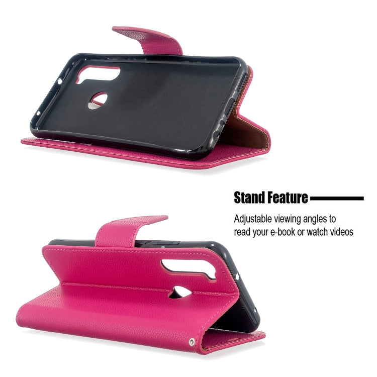 For Xiaomi Redmi Note 8T Litchi Texture Pure Color Horizontal Flip PU Leather Case with Holder & Card Slots & Wallet & Lanyard