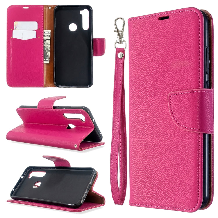 For Xiaomi Redmi Note 8T Litchi Texture Pure Color Horizontal Flip PU Leather Case with Holder & Card Slots & Wallet & Lanyard