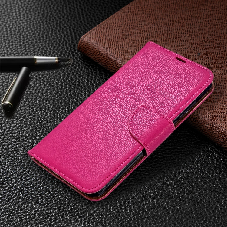 For Xiaomi Redmi Note 8T Litchi Texture Pure Color Horizontal Flip PU Leather Case with Holder & Card Slots & Wallet & Lanyard