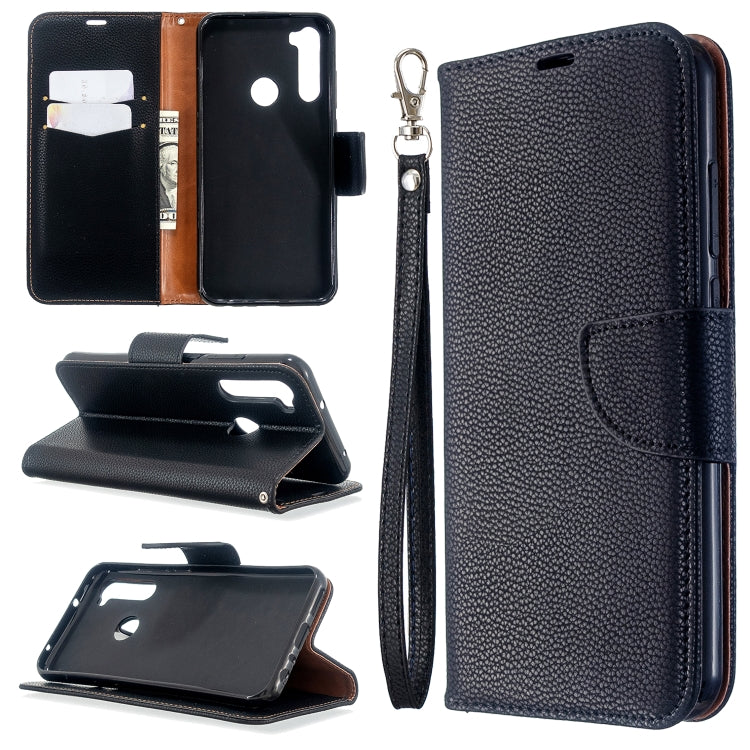 For Xiaomi Redmi Note 8T Litchi Texture Pure Color Horizontal Flip PU Leather Case with Holder & Card Slots & Wallet & Lanyard