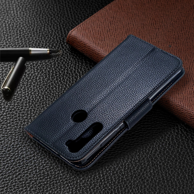 For Xiaomi Redmi Note 8T Litchi Texture Pure Color Horizontal Flip PU Leather Case with Holder & Card Slots & Wallet & Lanyard