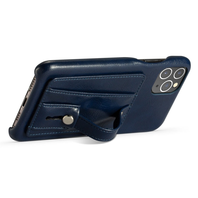 For iPhone 11 Pro Shockproof PC + PU Protective Case with Holder & Card Slots