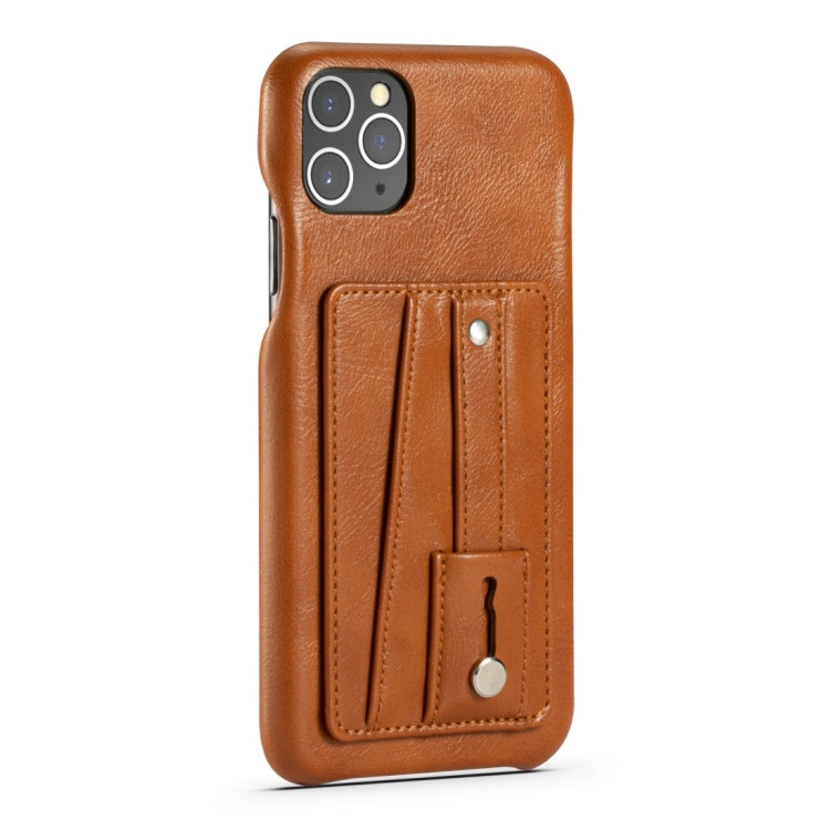 For iPhone 11 Pro Shockproof PC + PU Protective Case with Holder & Card Slots