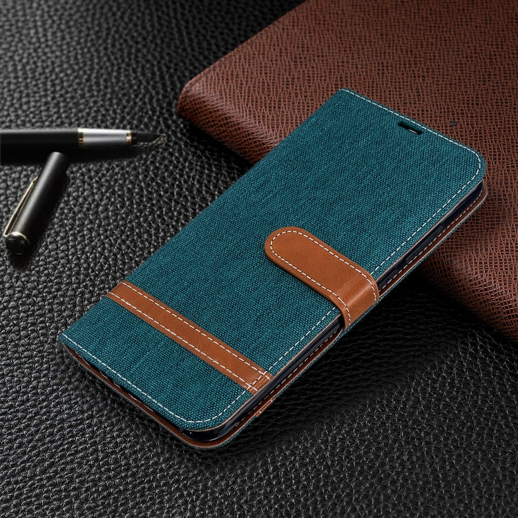 For Xiaomi Redmi Note 8T Color Matching Denim Texture Horizontal Flip PU Leather Case with Holder & Card Slots & Wallet & Lanyard