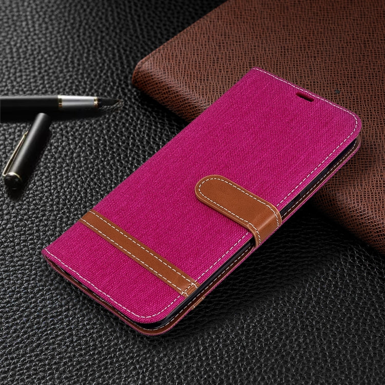 For Xiaomi Redmi Note 8T Color Matching Denim Texture Horizontal Flip PU Leather Case with Holder & Card Slots & Wallet & Lanyard