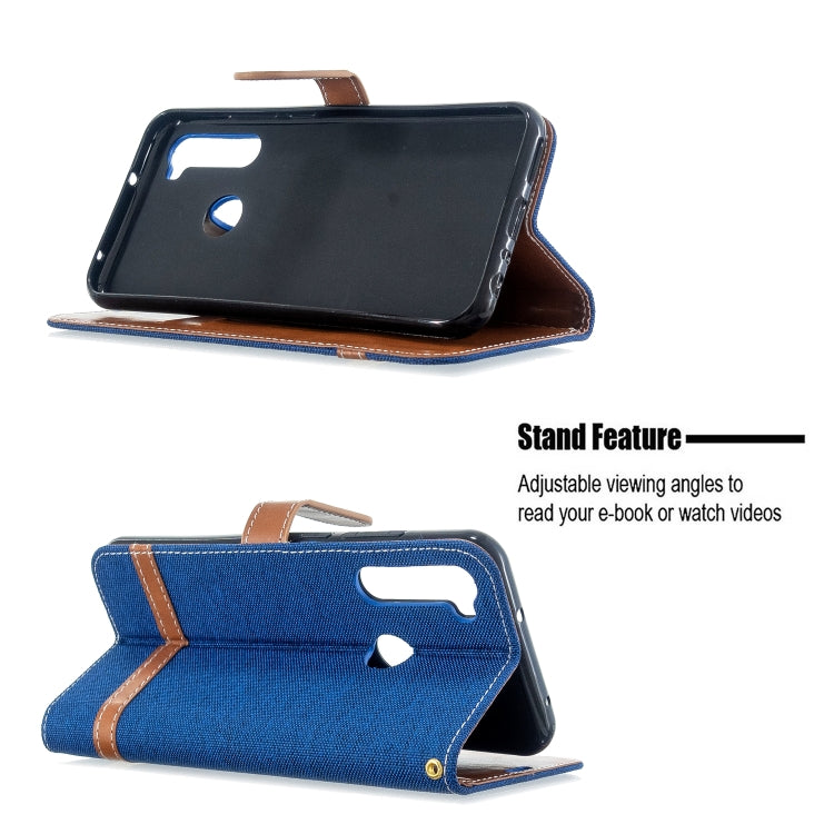 For Xiaomi CC9 Pro / Note 10 / Note 10 Pro Color Matching Denim Texture Horizontal Flip PU Leather Case with Holder & Card Slots & Wallet & Lanyard