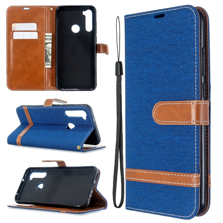For Xiaomi CC9 Pro / Note 10 / Note 10 Pro Color Matching Denim Texture Horizontal Flip PU Leather Case with Holder & Card Slots & Wallet & Lanyard