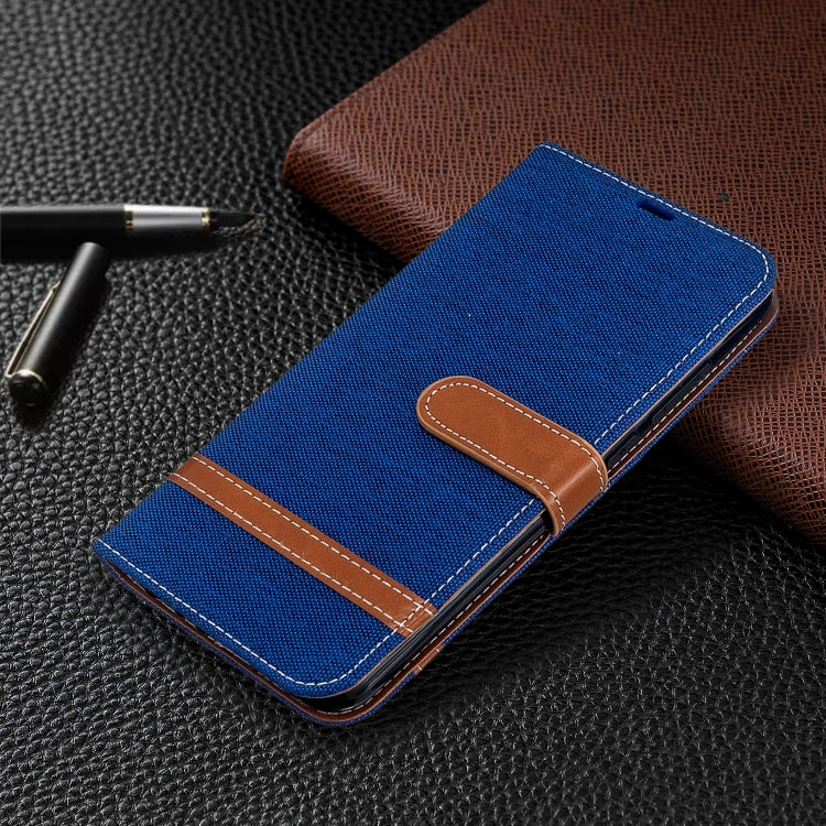 For Xiaomi CC9 Pro / Note 10 / Note 10 Pro Color Matching Denim Texture Horizontal Flip PU Leather Case with Holder & Card Slots & Wallet & Lanyard