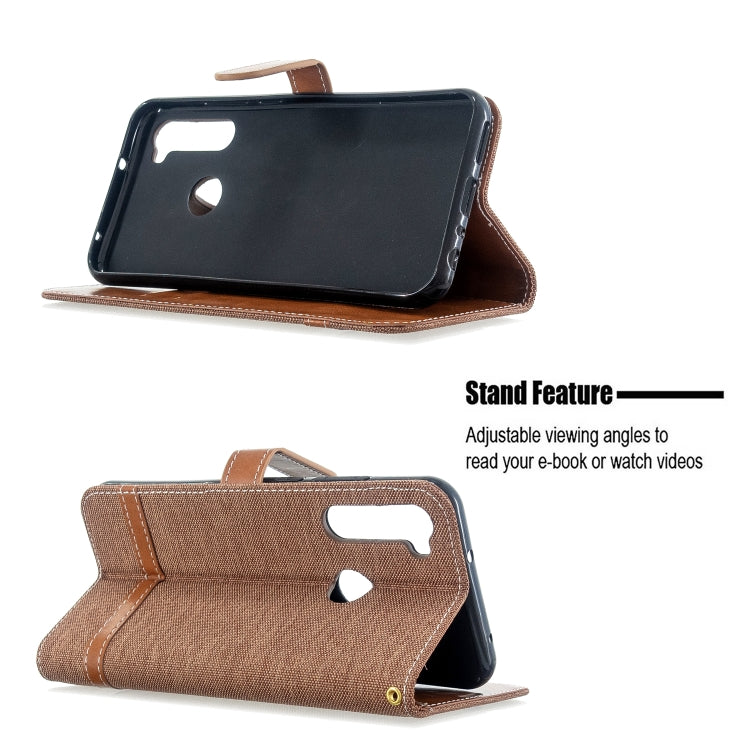 For Xiaomi CC9 Pro / Note 10 / Note 10 Pro Color Matching Denim Texture Horizontal Flip PU Leather Case with Holder & Card Slots & Wallet & Lanyard