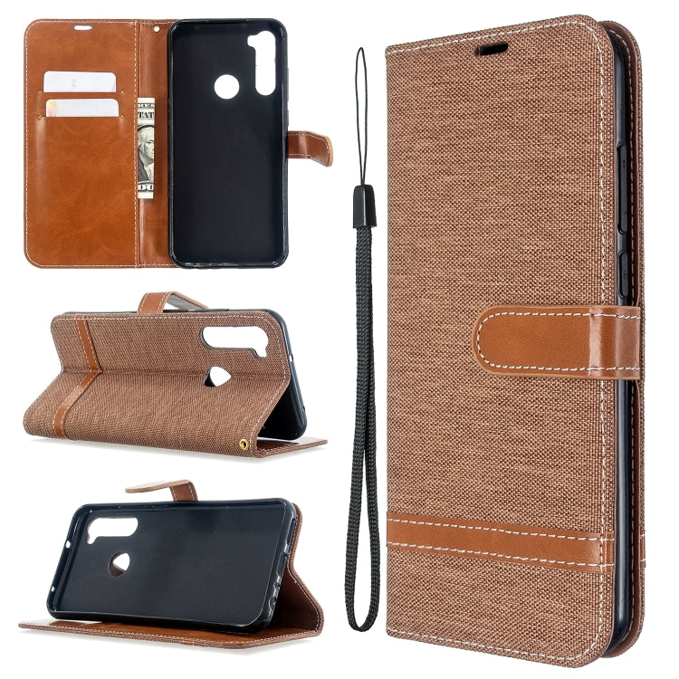 For Xiaomi CC9 Pro / Note 10 / Note 10 Pro Color Matching Denim Texture Horizontal Flip PU Leather Case with Holder & Card Slots & Wallet & Lanyard