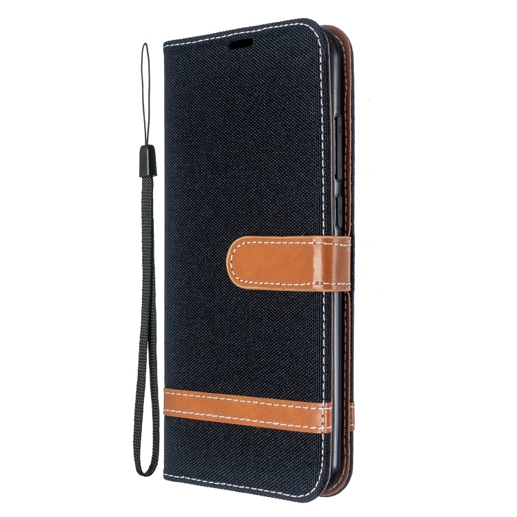 For Xiaomi CC9 Pro / Note 10 / Note 10 Pro Color Matching Denim Texture Horizontal Flip PU Leather Case with Holder & Card Slots & Wallet & Lanyard