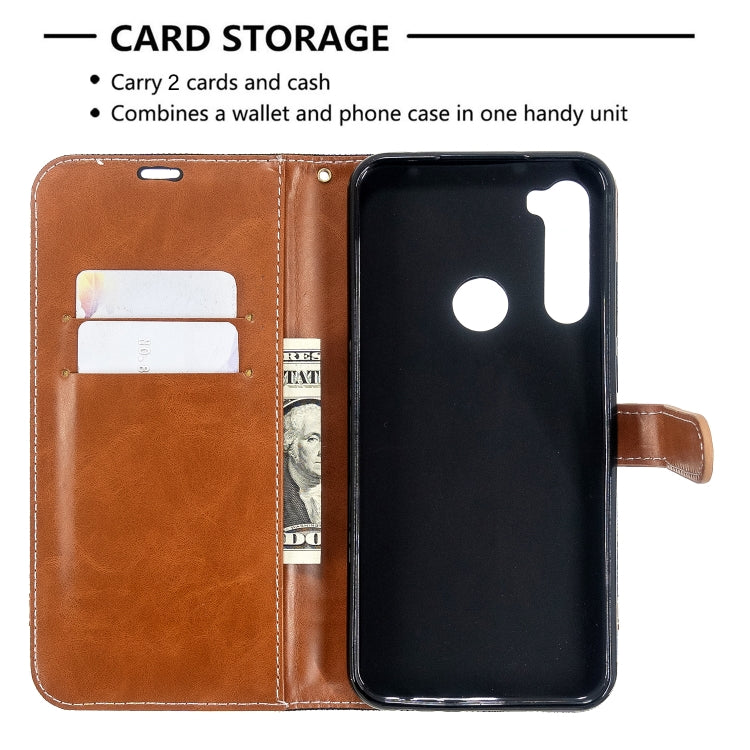 For Xiaomi CC9 Pro / Note 10 / Note 10 Pro Color Matching Denim Texture Horizontal Flip PU Leather Case with Holder & Card Slots & Wallet & Lanyard