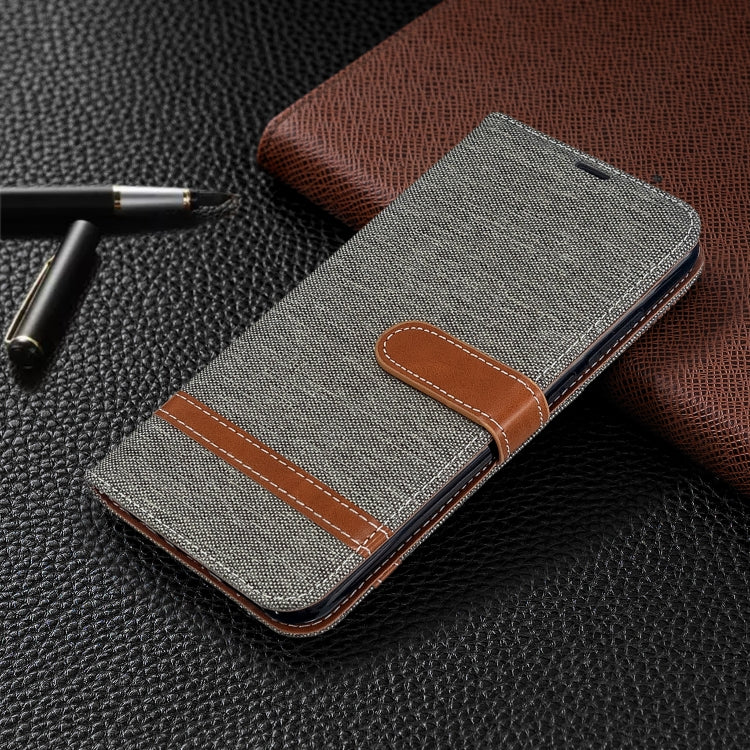 For Xiaomi CC9 Pro / Note 10 / Note 10 Pro Color Matching Denim Texture Horizontal Flip PU Leather Case with Holder & Card Slots & Wallet & Lanyard