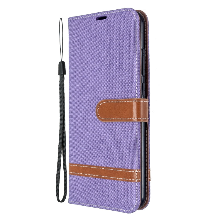 For Xiaomi CC9 Pro / Note 10 / Note 10 Pro Color Matching Denim Texture Horizontal Flip PU Leather Case with Holder & Card Slots & Wallet & Lanyard