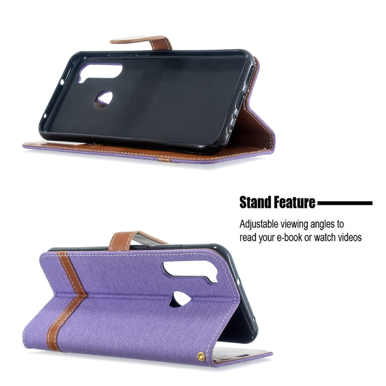 For Xiaomi CC9 Pro / Note 10 / Note 10 Pro Color Matching Denim Texture Horizontal Flip PU Leather Case with Holder & Card Slots & Wallet & Lanyard