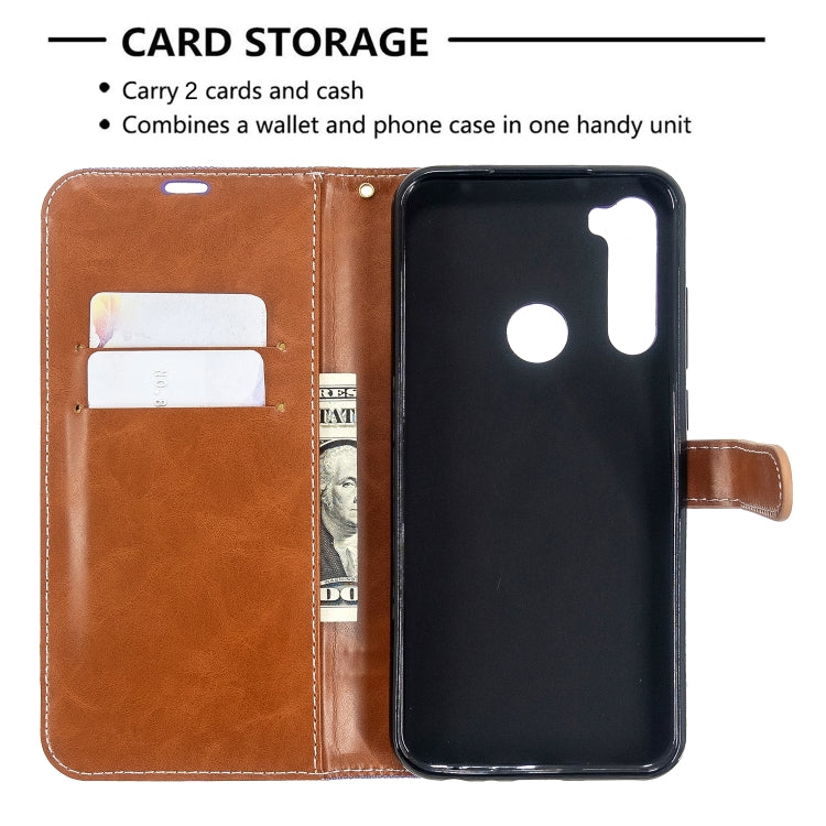 For Xiaomi CC9 Pro / Note 10 / Note 10 Pro Color Matching Denim Texture Horizontal Flip PU Leather Case with Holder & Card Slots & Wallet & Lanyard