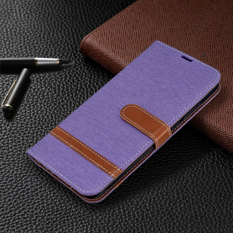 For Xiaomi CC9 Pro / Note 10 / Note 10 Pro Color Matching Denim Texture Horizontal Flip PU Leather Case with Holder & Card Slots & Wallet & Lanyard