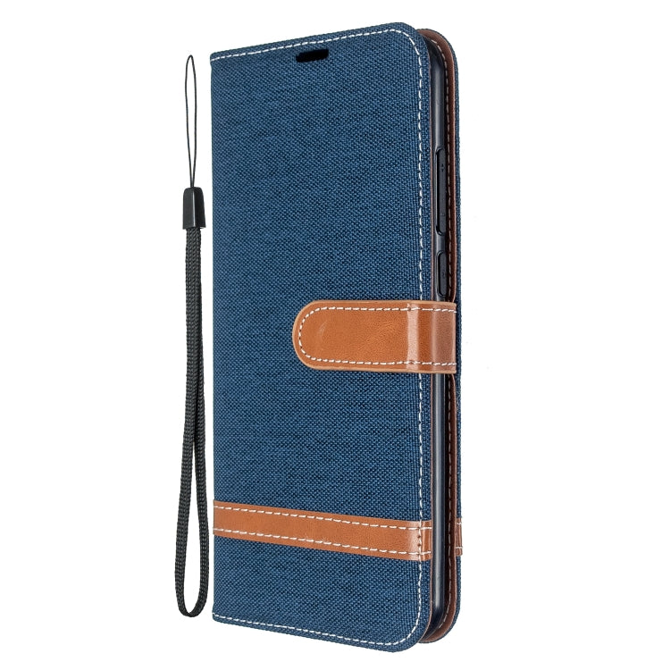 For Xiaomi CC9 Pro / Note 10 / Note 10 Pro Color Matching Denim Texture Horizontal Flip PU Leather Case with Holder & Card Slots & Wallet & Lanyard