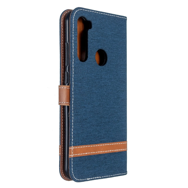 For Xiaomi CC9 Pro / Note 10 / Note 10 Pro Color Matching Denim Texture Horizontal Flip PU Leather Case with Holder & Card Slots & Wallet & Lanyard