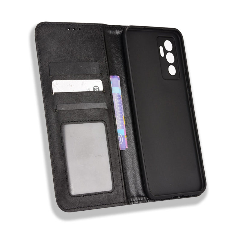 For vivo S10e / V23e 4G / 5G Magnetic Buckle Retro Texture Leather Phone Case