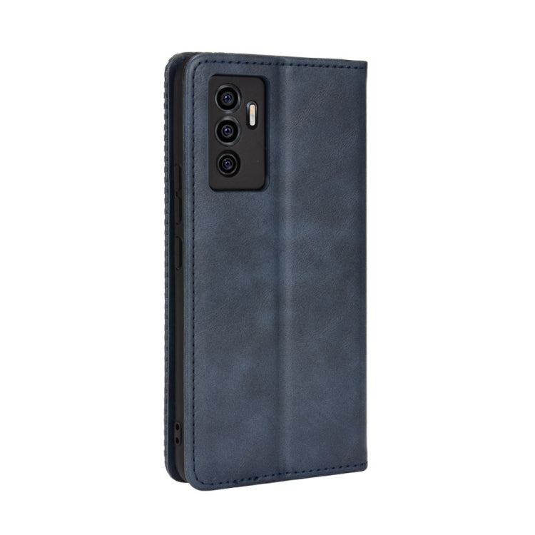 For vivo S10e / V23e 4G / 5G Magnetic Buckle Retro Texture Leather Phone Case
