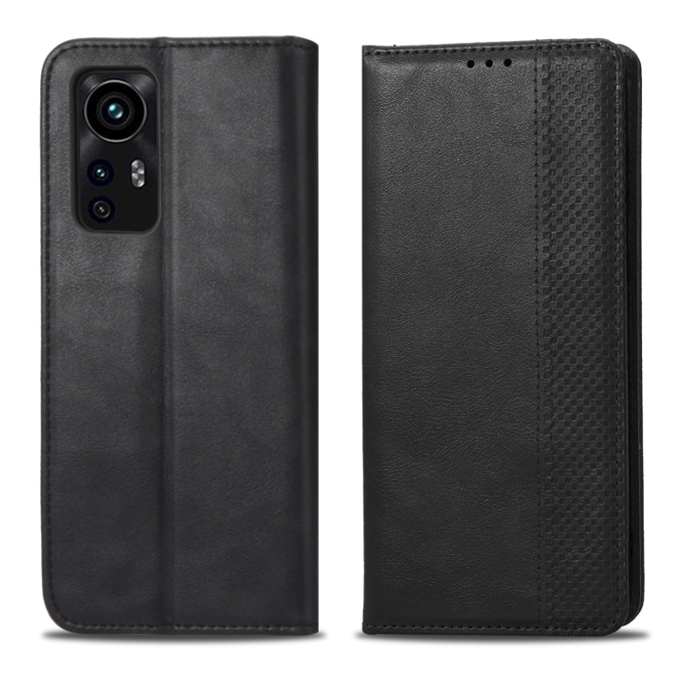 For Xiaomi 12 Magnetic Buckle Retro Texture Leather Phone Case