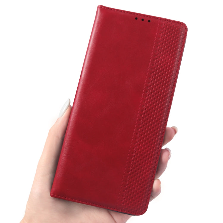 For Xiaomi 12 Magnetic Buckle Retro Texture Leather Phone Case