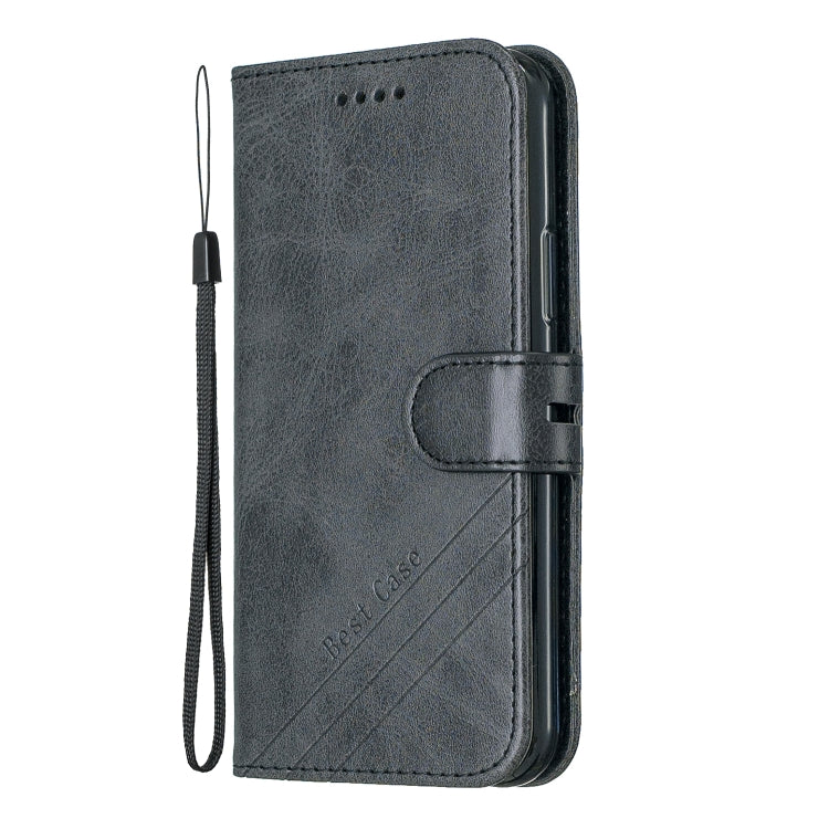 For iPhone 11 Pro Stitching Style 2-Color Cow Texture Horizontal Flip PU Leather Case with Holder & Card Slot & Lanyard