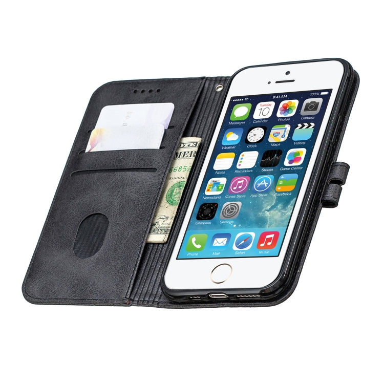 For iPhone 11 Pro Stitching Style 2-Color Cow Texture Horizontal Flip PU Leather Case with Holder & Card Slot & Lanyard