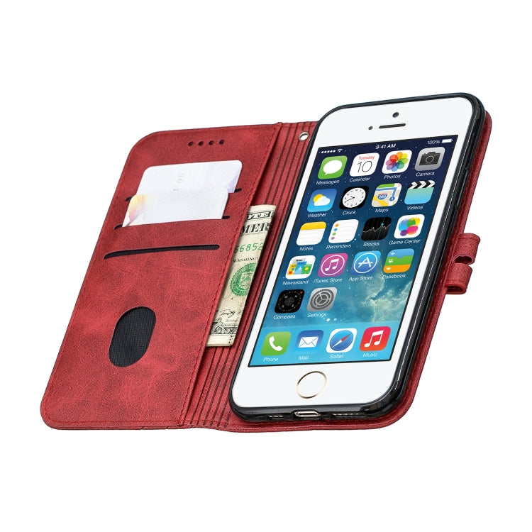 For iPhone 11 Pro Stitching Style 2-Color Cow Texture Horizontal Flip PU Leather Case with Holder & Card Slot & Lanyard