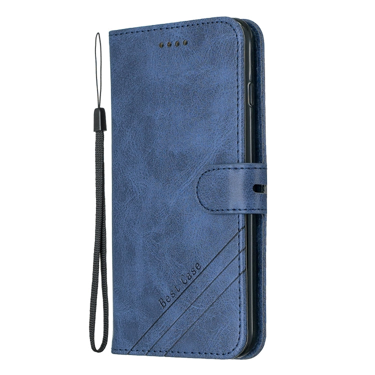 For iPhone 6 Plus & 6s Plus Stitching Style 2-Color Cow Texture Horizontal Flip PU Leather Case with Holder & Card Slot & Lanyard