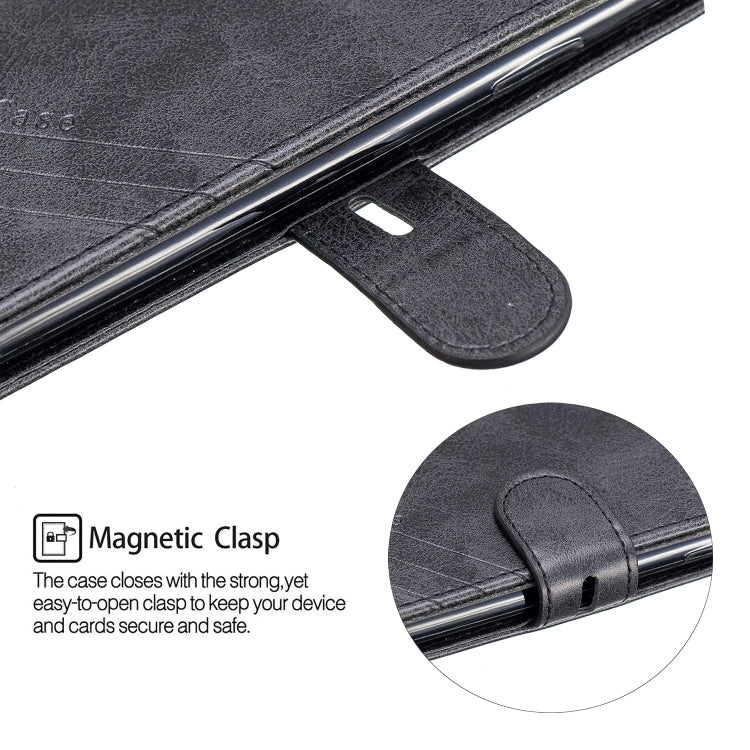 For iPhone 11 Stitching Style 2-Color Cow Texture Horizontal Flip PU Leather Case with Holder & Card Slot & Lanyard