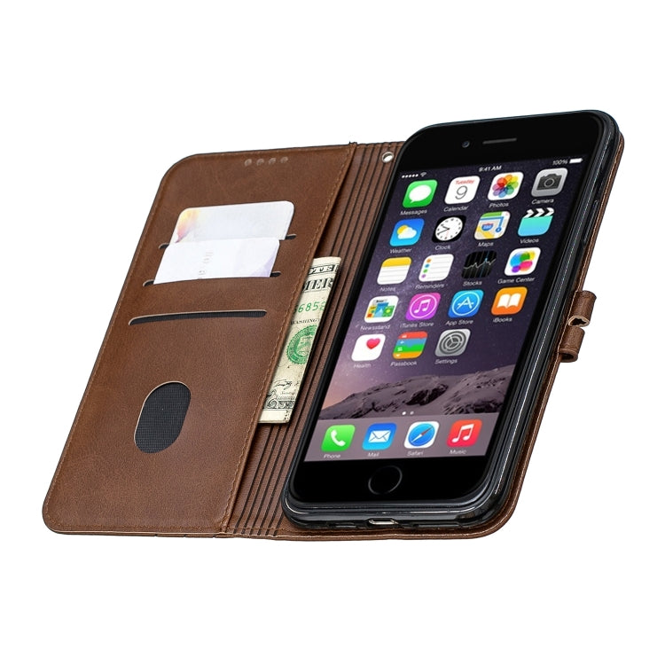 For iPhone 11 Pro Max Stitching Style 2-Color Cow Texture Horizontal Flip PU Leather Case with Holder & Card Slot & Lanyard