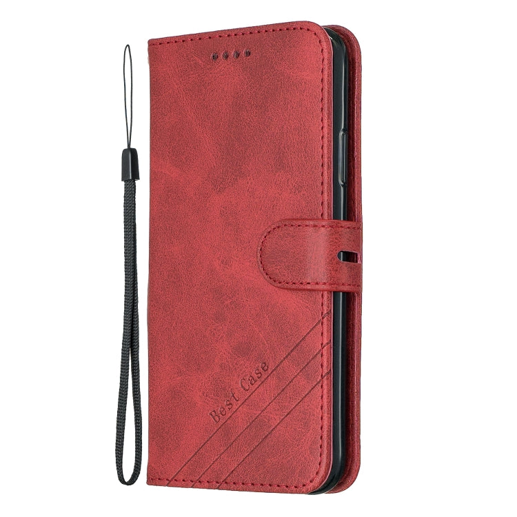 For iPhone 11 Pro Max Stitching Style 2-Color Cow Texture Horizontal Flip PU Leather Case with Holder & Card Slot & Lanyard