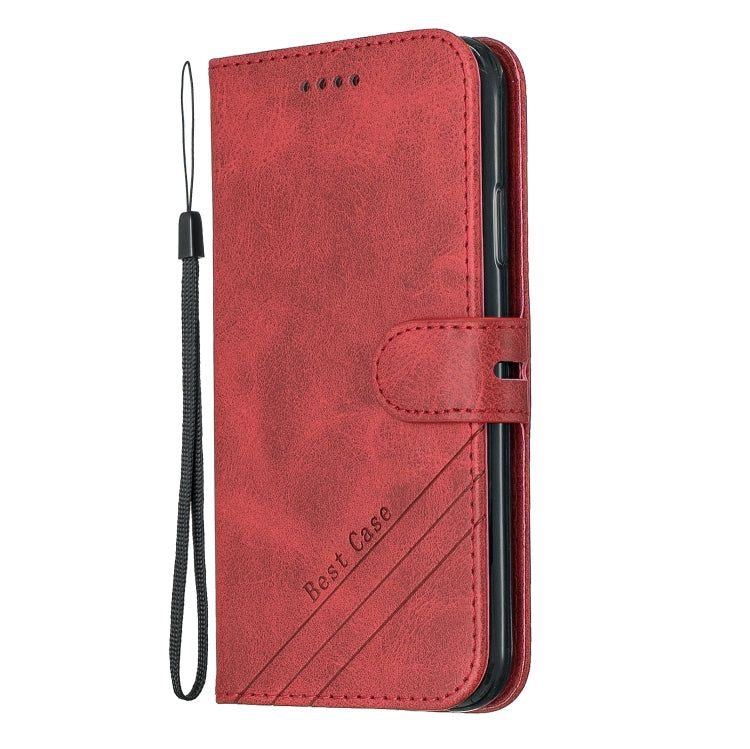 For iPhone XR Stitching Style 2-Color Cow Texture Horizontal Flip PU Leather Case with Holder & Card Slot & Lanyard