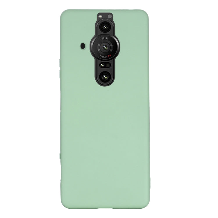 For Sony Xperia Pro-I Pure Color Liquid Silicone Phone Case