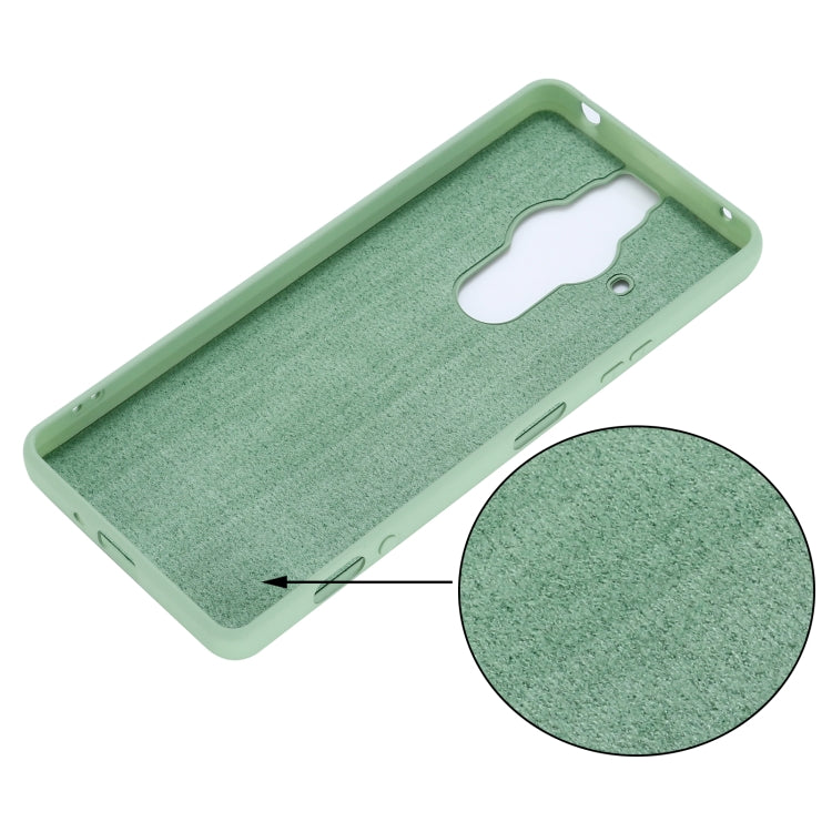 For Sony Xperia Pro-I Pure Color Liquid Silicone Phone Case