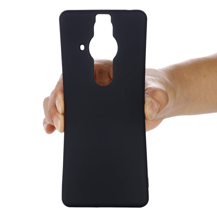 For Sony Xperia Pro-I Pure Color Liquid Silicone Phone Case