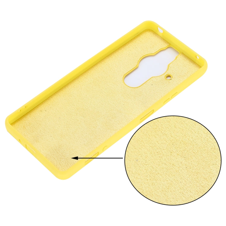 For Sony Xperia Pro-I Pure Color Liquid Silicone Phone Case