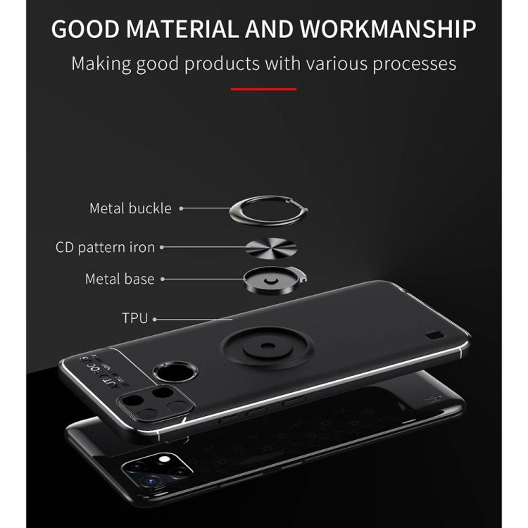 For OPPO Realme C21Y Metal Ring Holder TPU Phone Case