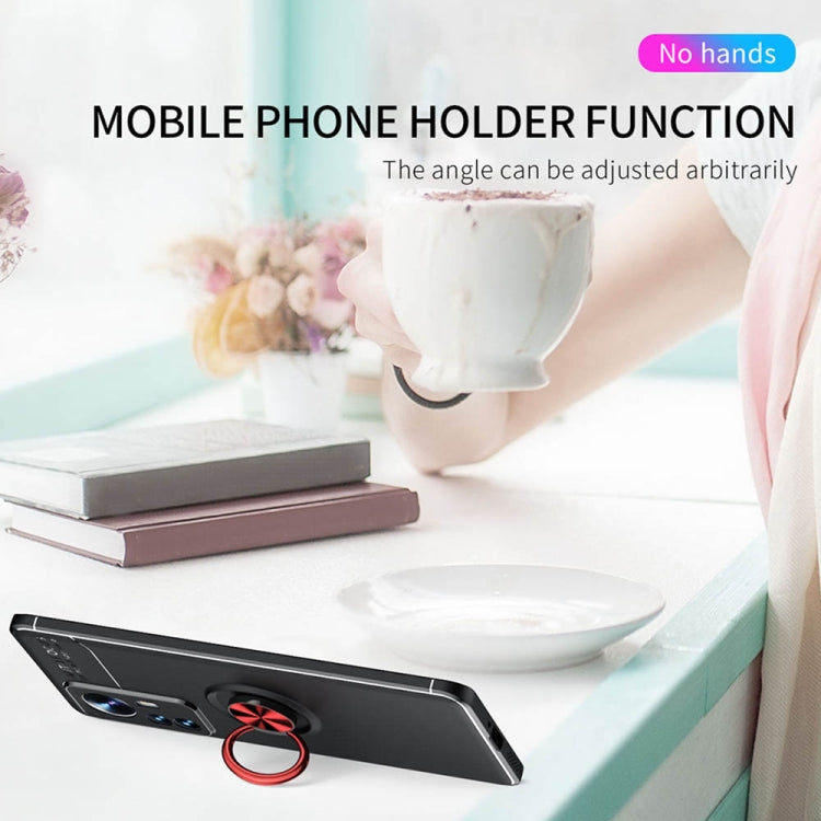 For Xiaomi 12 Pro Metal Ring Holder TPU Phone Case