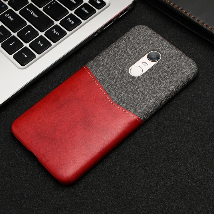 For Xiaomi Redmi 5 Plus PC + PU Splicing Case with Card Slots